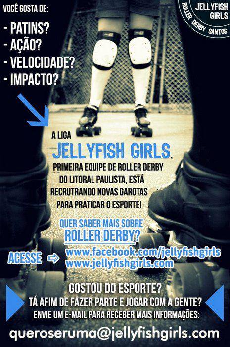 jellyfish girls roller derby em santos