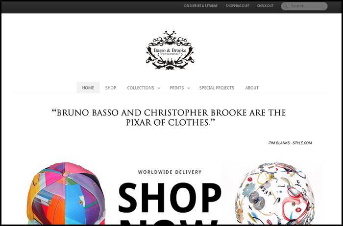 Novo site Basso & Brooke