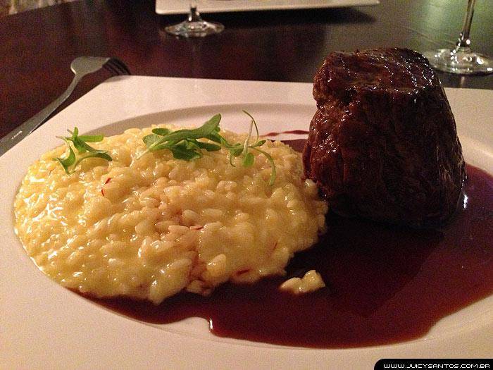 Filet mignon e risoto