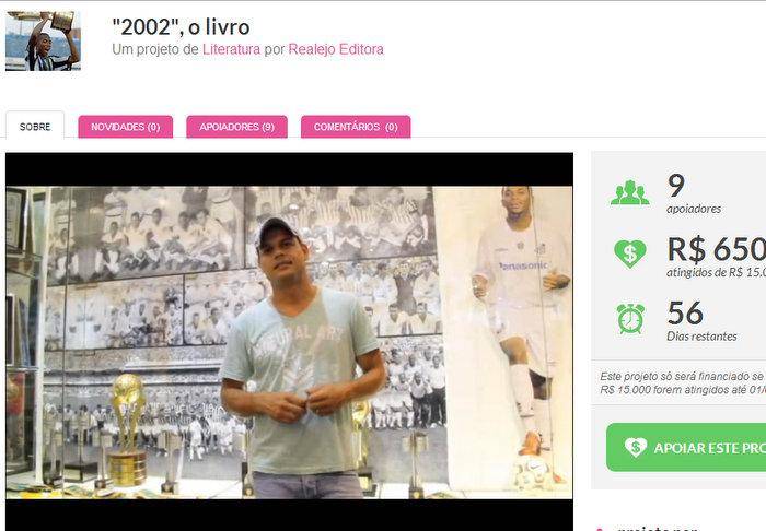 Financiamento coletivo de livro sobre renascimento do Santos FC