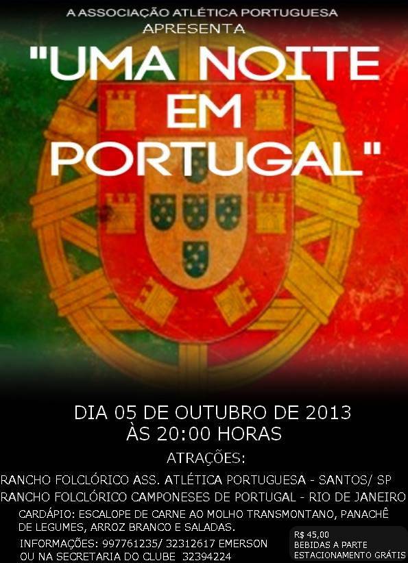 noite portuguesa em santos