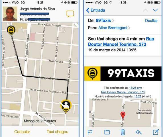 apps taxi em santos