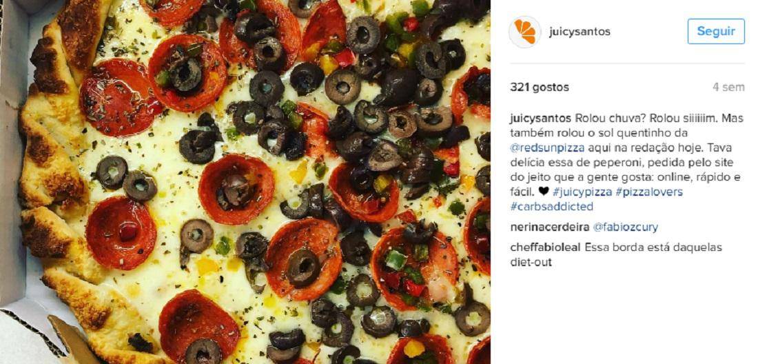 www.juicysantos.com.br - pizza de pepperoni da red sun pizza