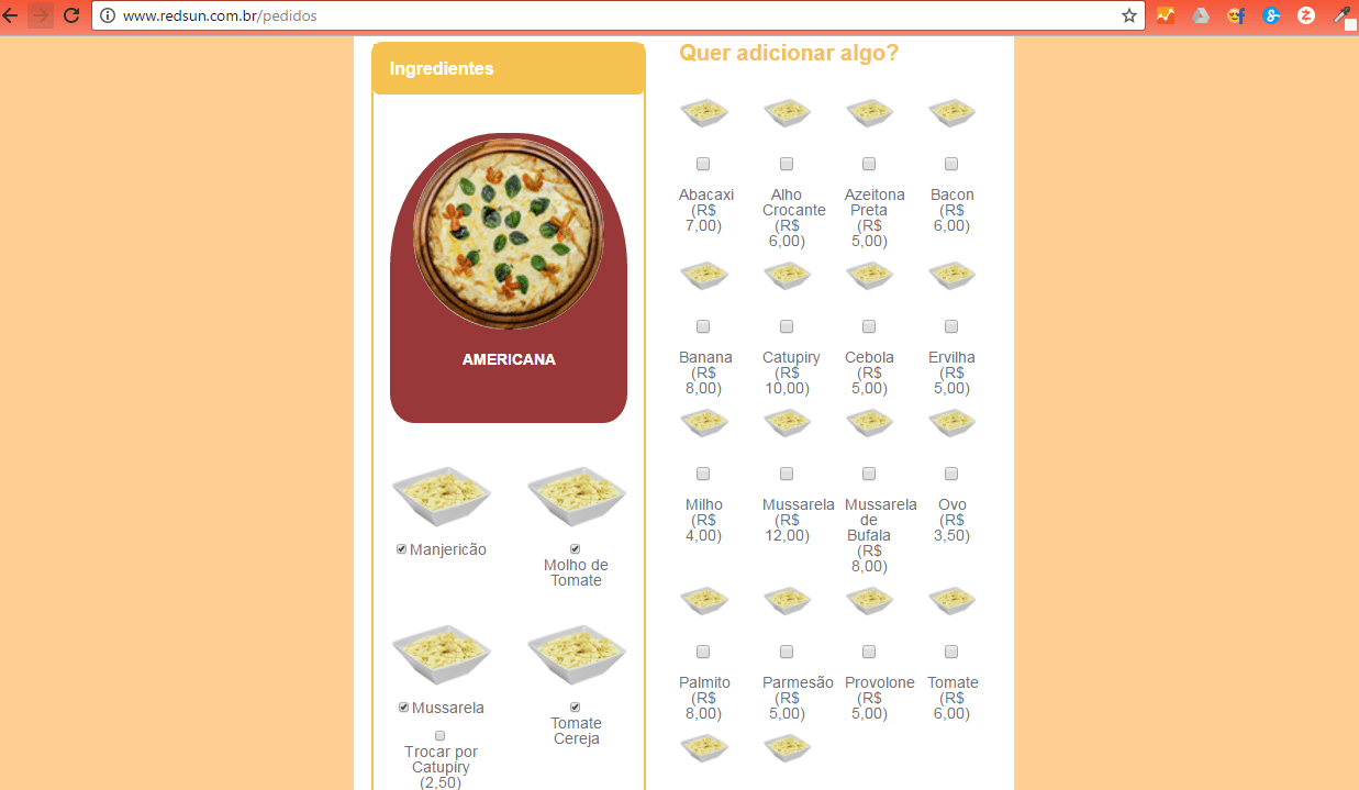 www.juicysantos.com.br - site red sun para pedir pizza