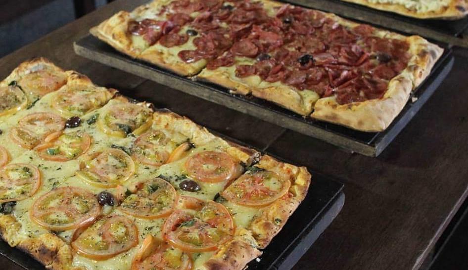 www.juicysantos.com.br - pizzas variadas do menu da graminha pizzaria