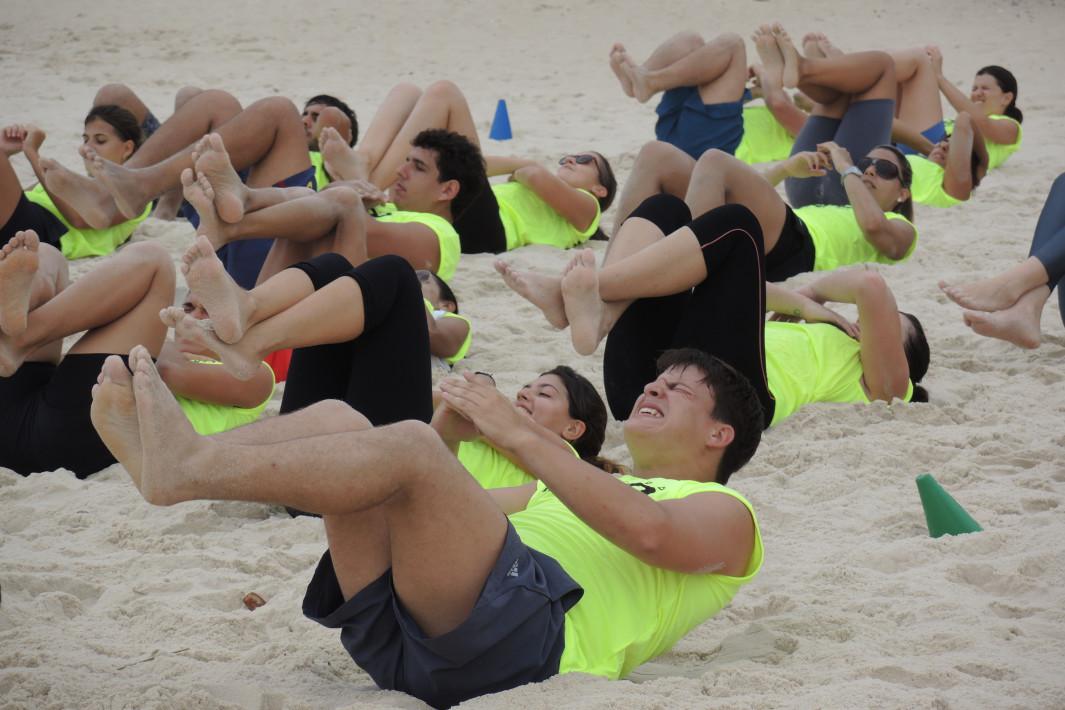 funcional na praia