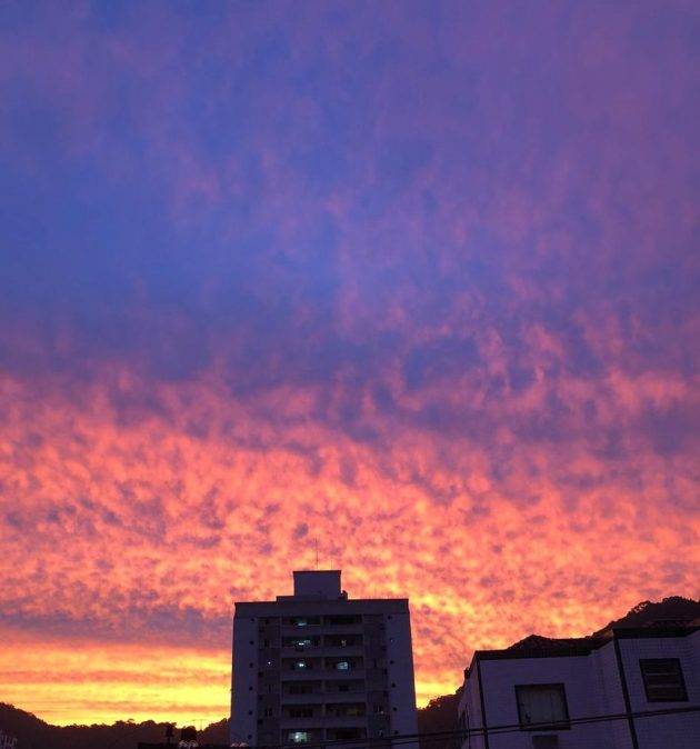 juicysantos.com.br - pôr do sol lindo em Santos