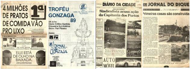 Jornais de Santos nos anos 1990
