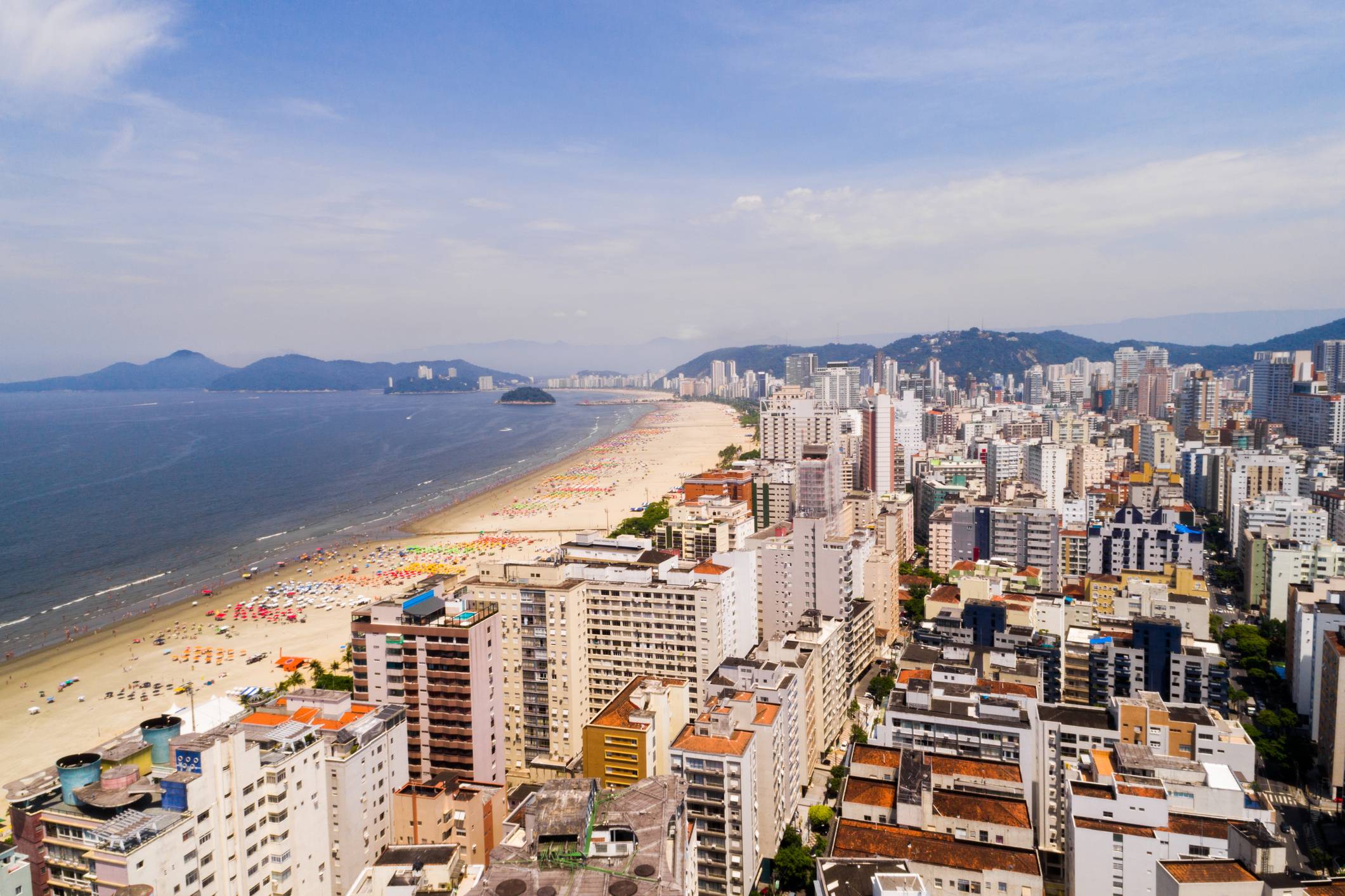 www.juicysantos.com.br - Aerial view of Santos in the state of Sao Paulo, Brazil