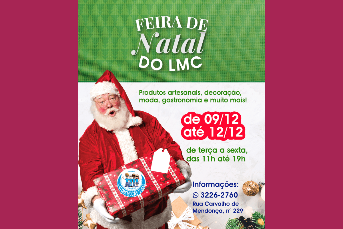 Feira de Natal no Lar das Moças Cegas