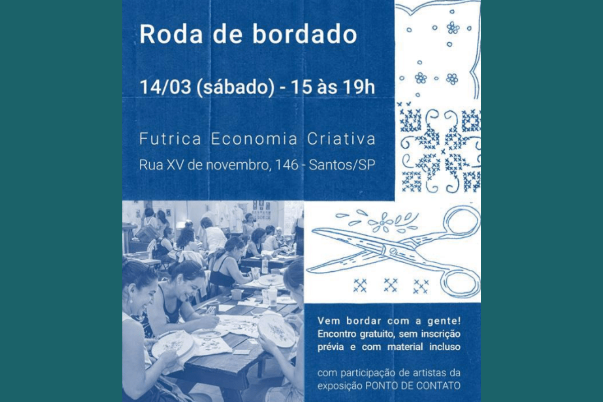 Ponto de Contato - Roda de Bordado
