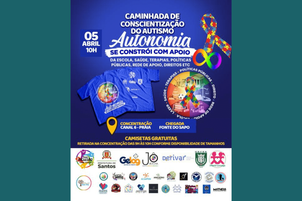 Caminhada de Conscientização do Autismo