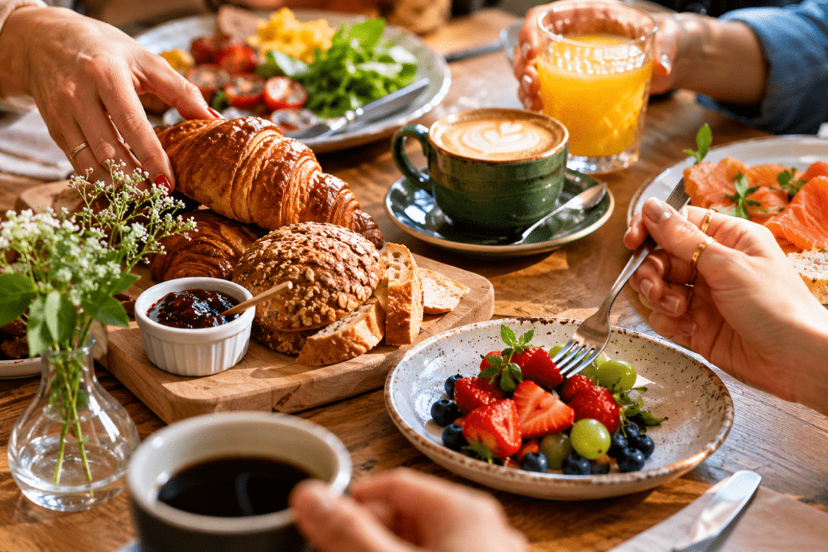 Aula imersiva de inglês com brunch