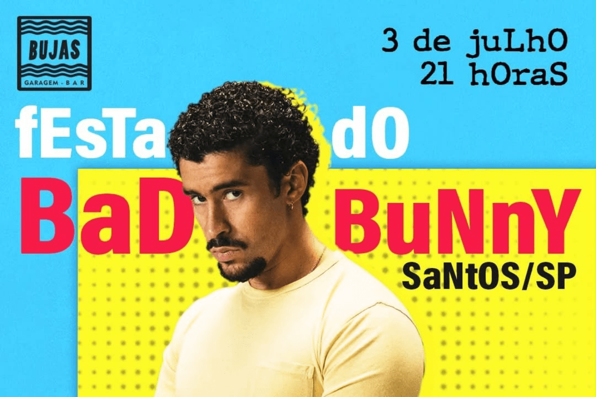 Festa do Bad Bunny em Santos