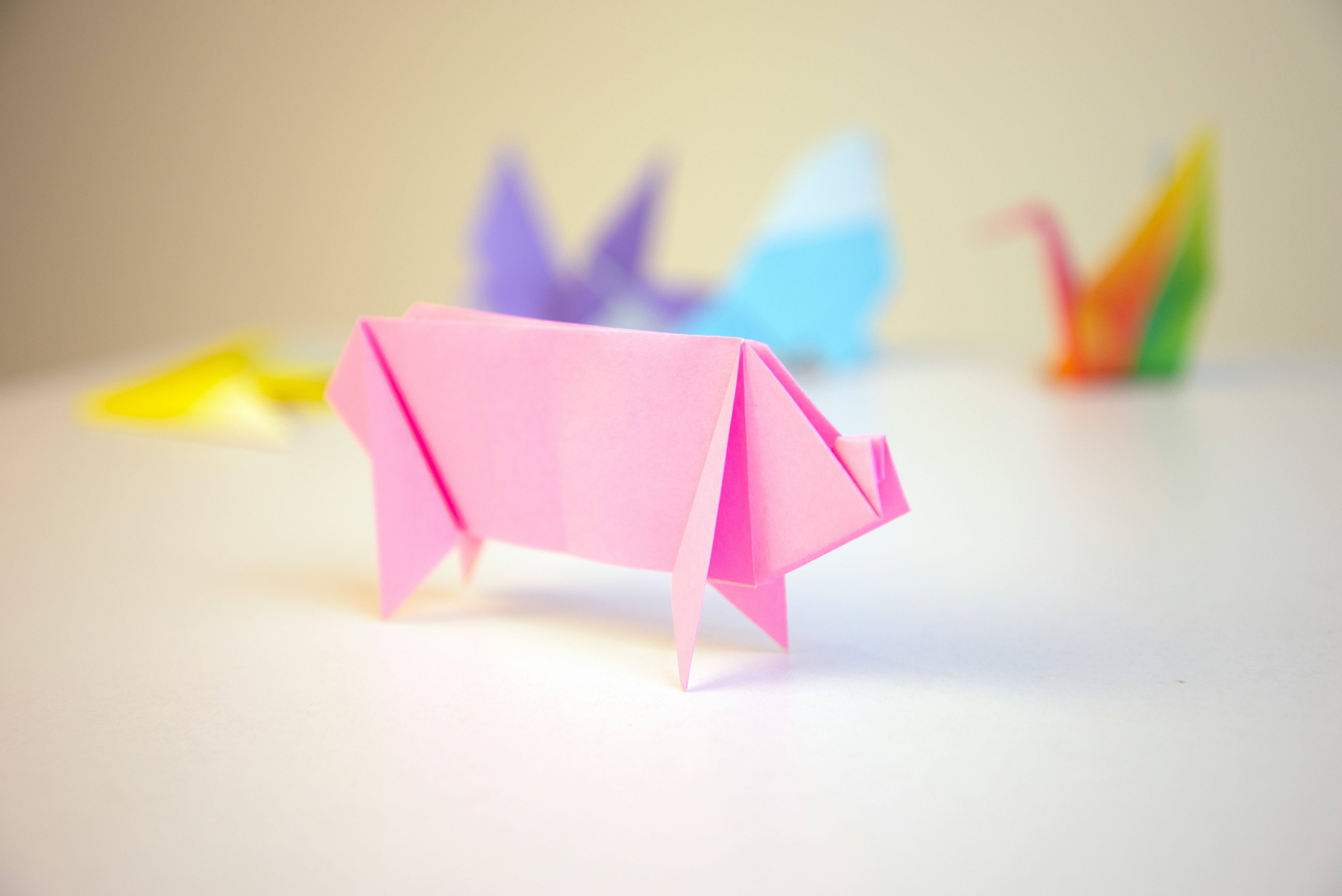 Origamis e troca de gibis