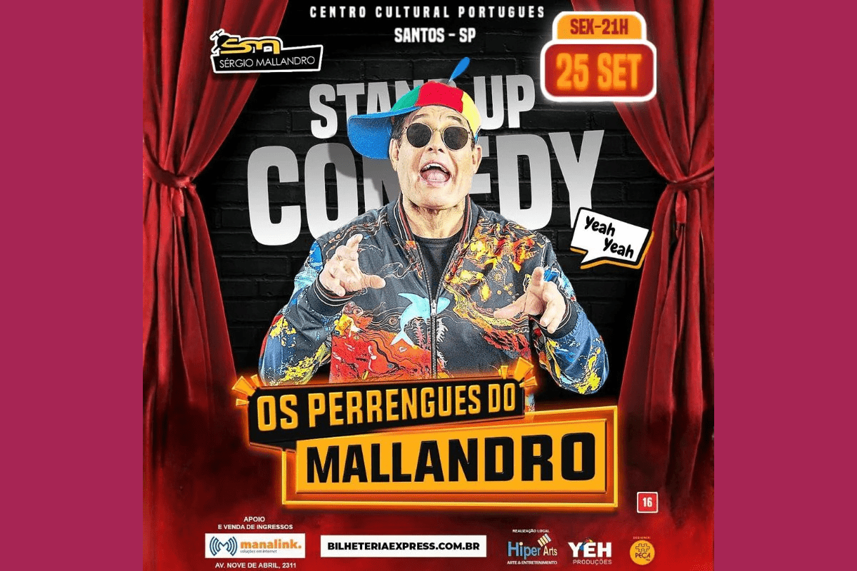 Sérgio Mallandro em Santos